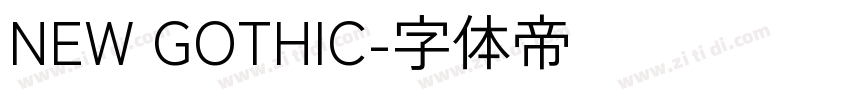 NEW GOTHIC字体转换 NEW GOTHIC字体转换